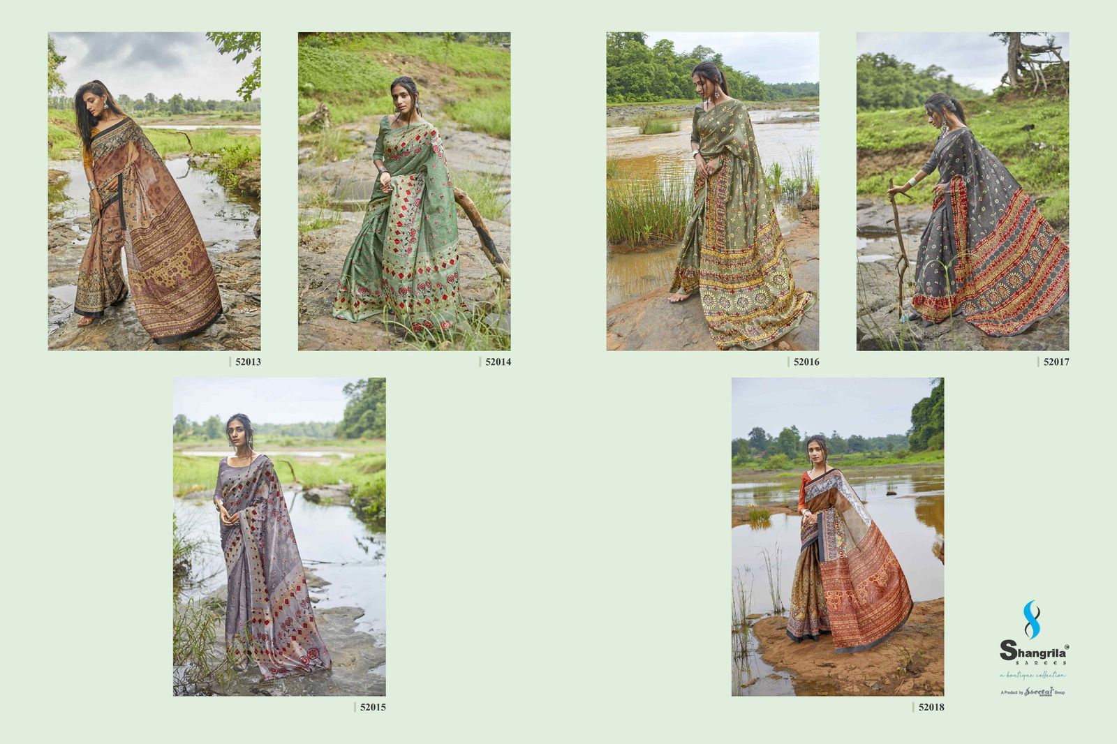 Shangrila Rashmi Fancy Georgette Digital Printed Casual Wear Saree Collection
